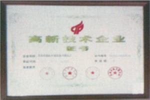 高新技術(shù)企業(yè)證書
